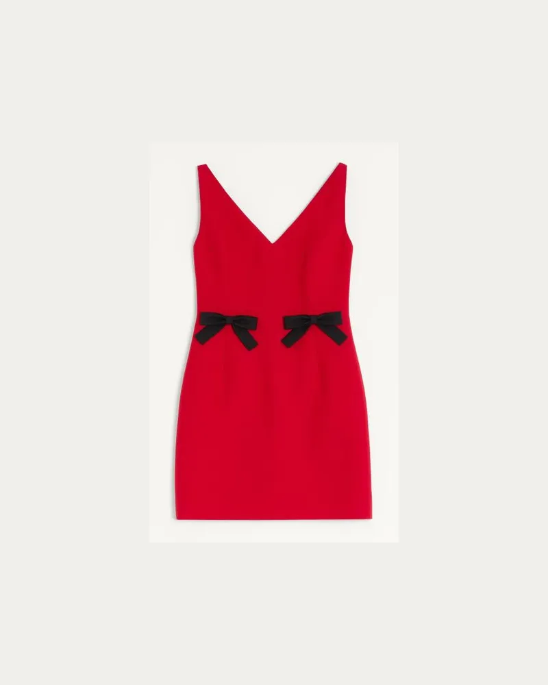 Valentino Garavani Kurzes Crepe Couture Kleid Frau PARIS Paris