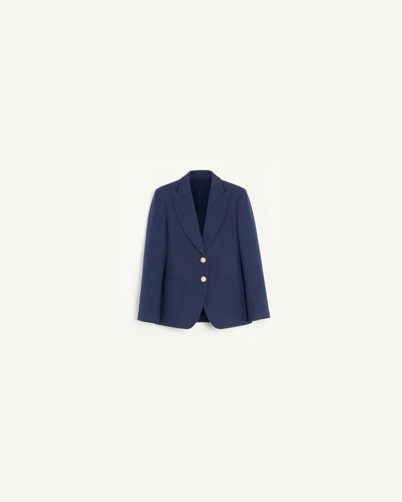 Valentino Garavani CREPE COUTURE JACKE Frau BLAU Blau