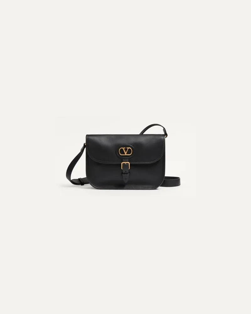 Valentino Garavani Valentino Garavani Antibes Schultertasche aus Kalbsleder Mann SCHWARZ Schwarz