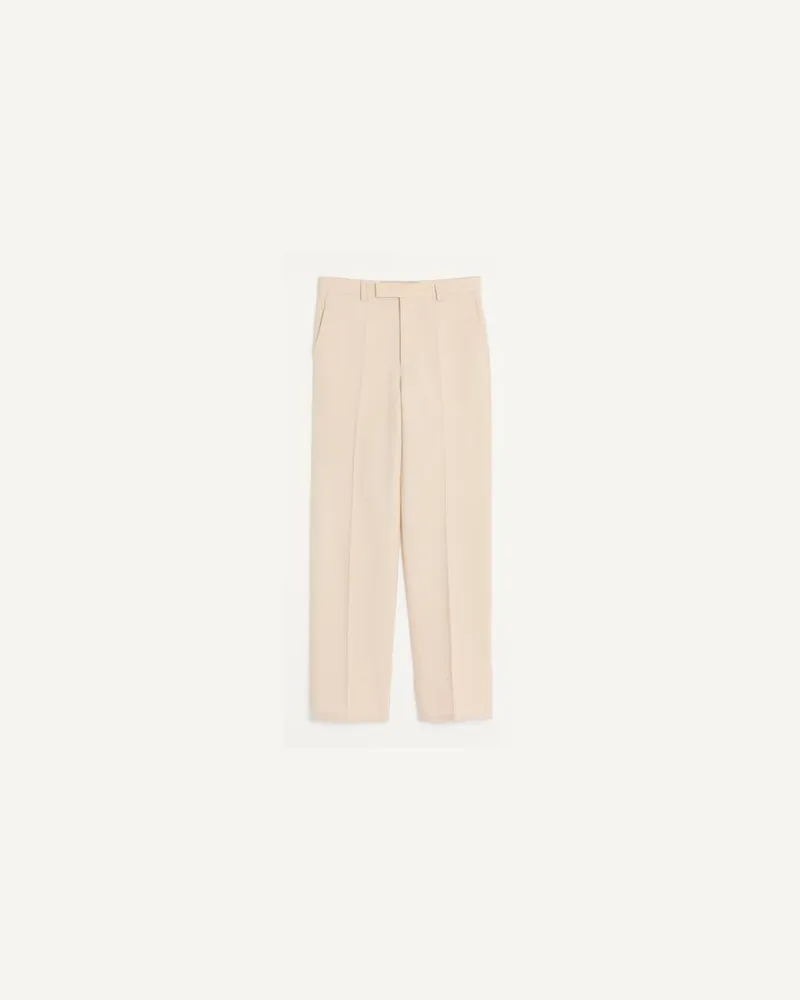 Valentino Garavani Hose Aus Wollgabardine Mann CREME Creme