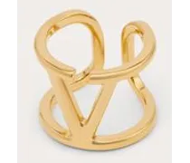 Valentino Garavani RING VLOGO SIGNATURE aus METALL Frau Gold
