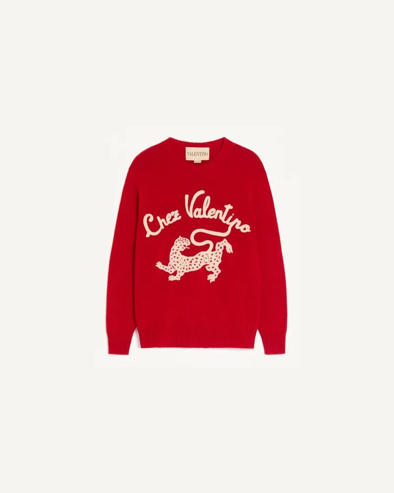 Valentino Garavani Bestickter Wollpullover Frau PARIS Paris