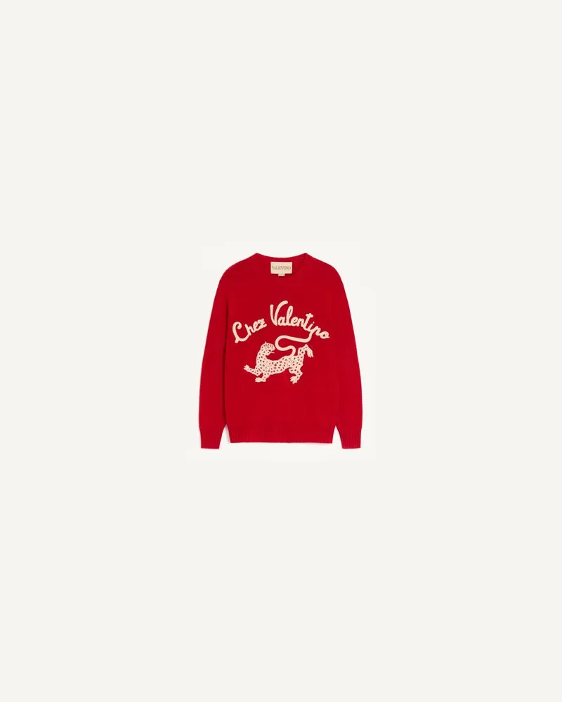 Valentino Garavani Bestickter Wollpullover Frau PARIS Paris