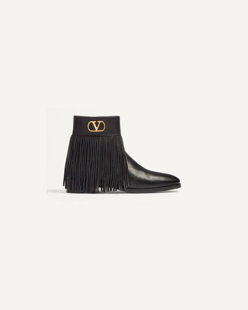 Valentino Garavani Pat Buffalo Stiefeletten Mann SCHWARZ Schwarz