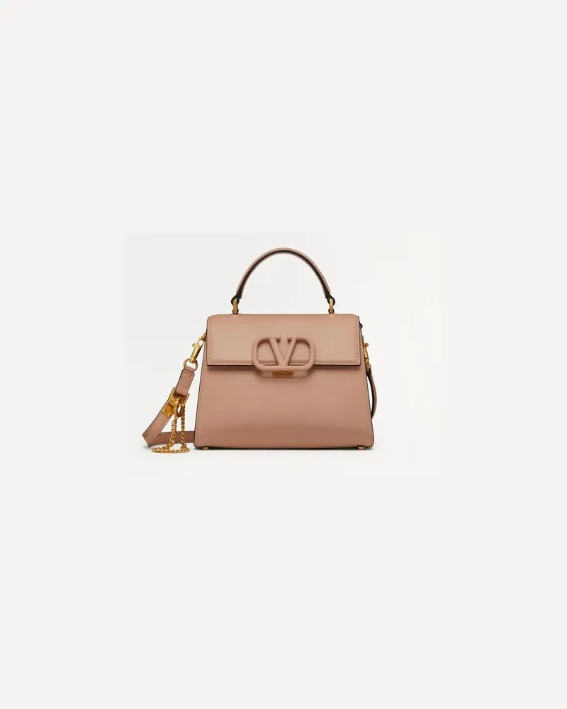 Valentino Garavani Kleine Handtasche Vsling Aus Gekörntem Kalbsleder Frau ROSE CANNELLE Rose