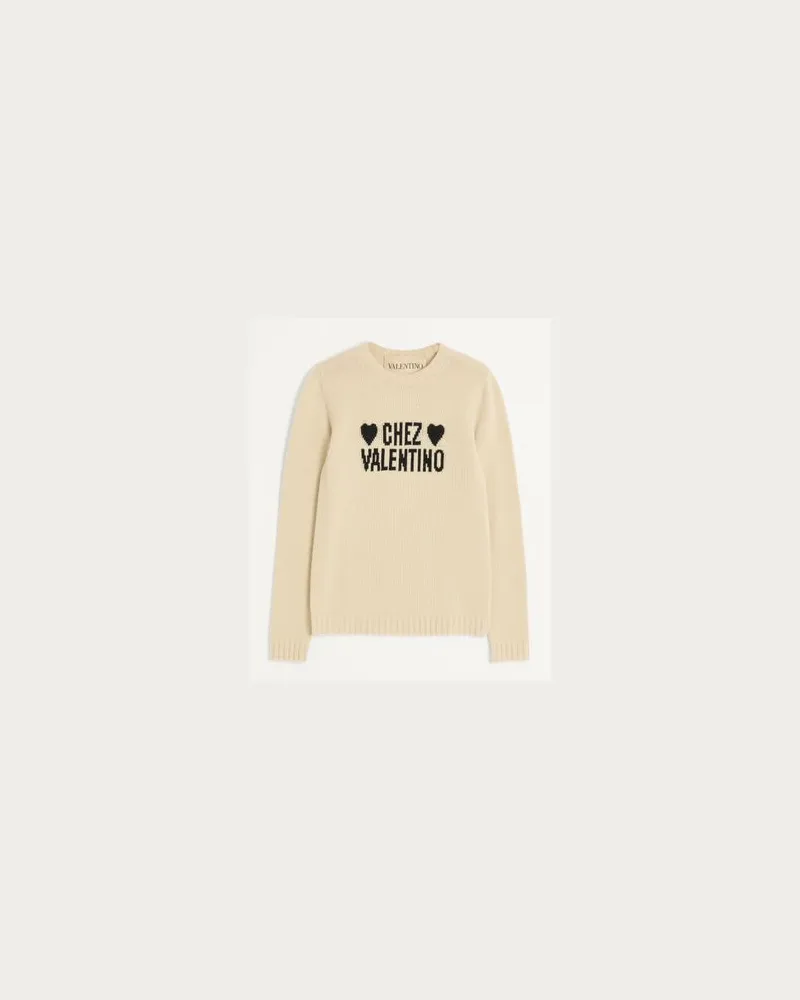 Valentino Garavani Chez Valentino Pullover Frau BIRKE/SCHWARZ Birke