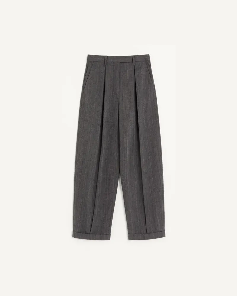 Valentino Garavani Mehrfarbige Valentino Nadelstreifenhose Frau GRAU/MEHRFARBIG Grau