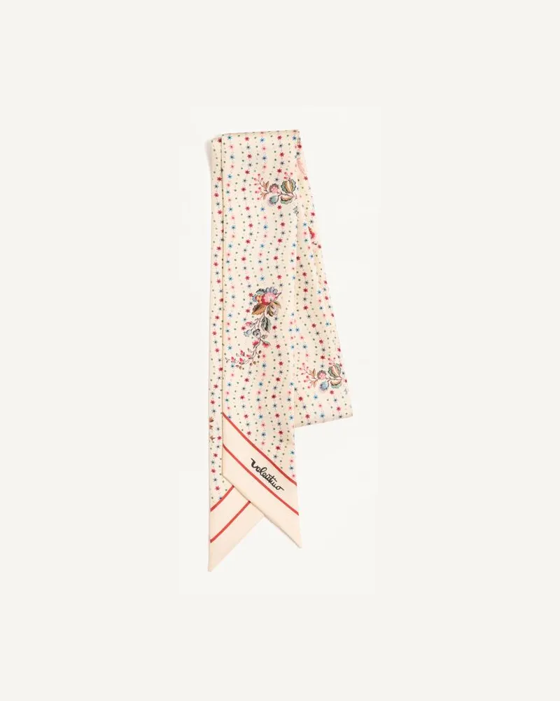 Valentino Garavani Papier Floreal Bandeau-Schal aus Seide Frau BUTTER Butter