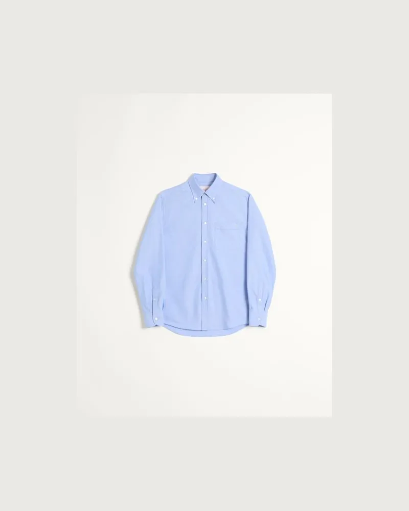 Valentino Garavani Baumwollhemd Mit Vlogo-Stickerei Mann HIMMELBLAU Himmelblau