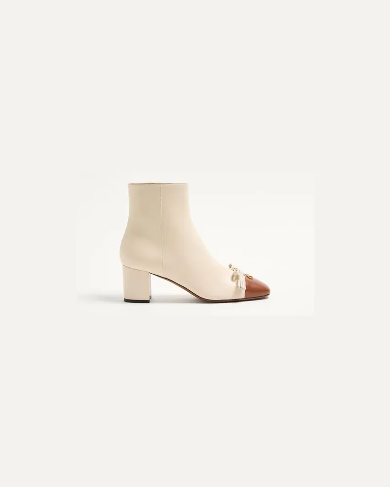 Valentino Garavani Valet Du Roi Stiefelette Aus Ziegenleder 60 Mm Frau BUTTER/TABAK Butter