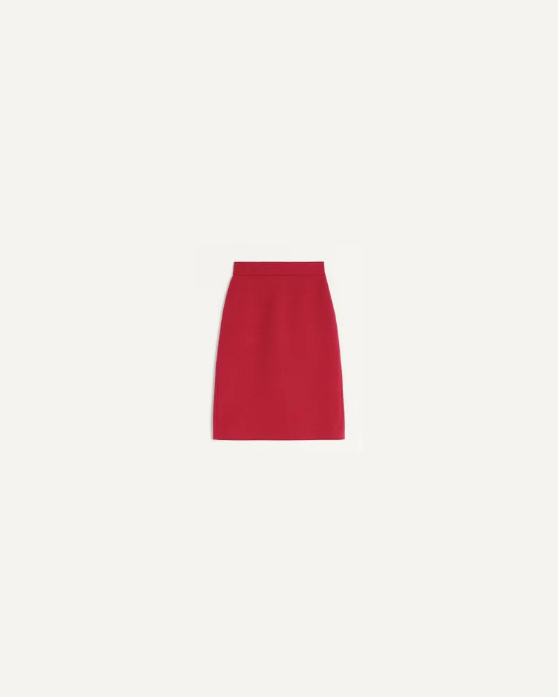 Valentino Garavani Rock aus Plain Wool Tweed Frau PARIS Paris