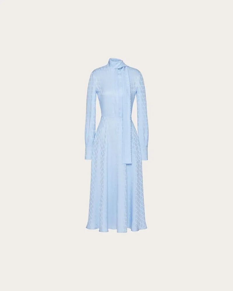 Valentino Garavani MIDIKLEID aus TOILE ICONOGRAPHE JACQUARD SILK Frau Iris