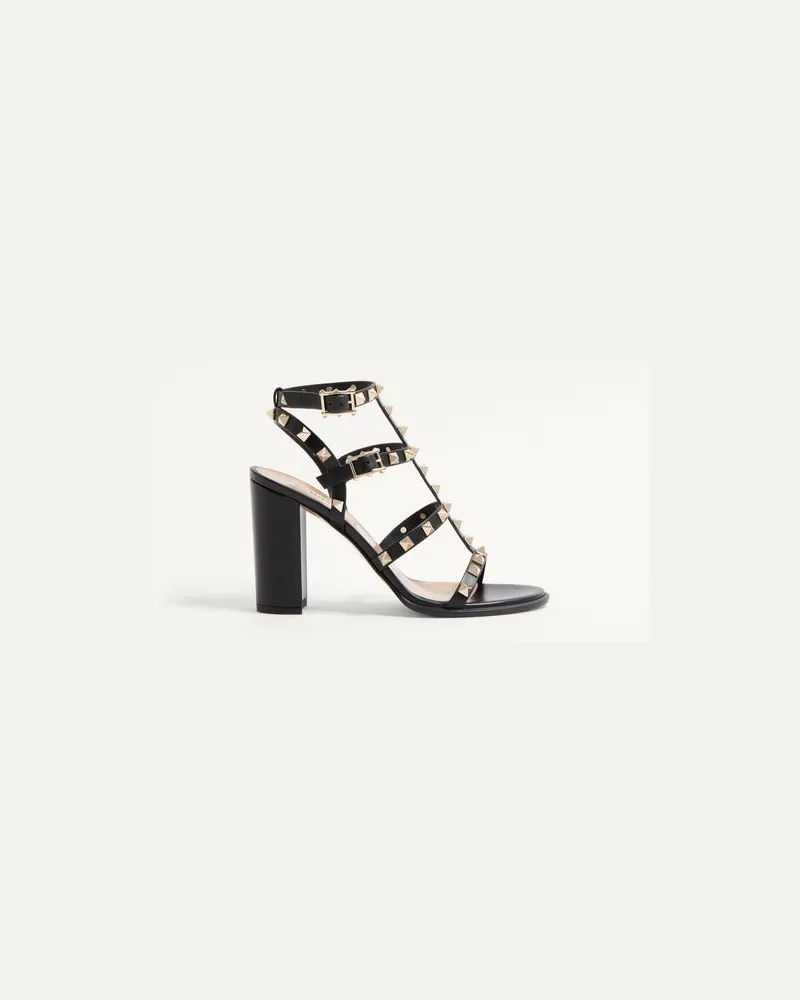 Valentino Garavani Riemensandalen Rockstud 90 Mm Frau SCHWARZ Schwarz