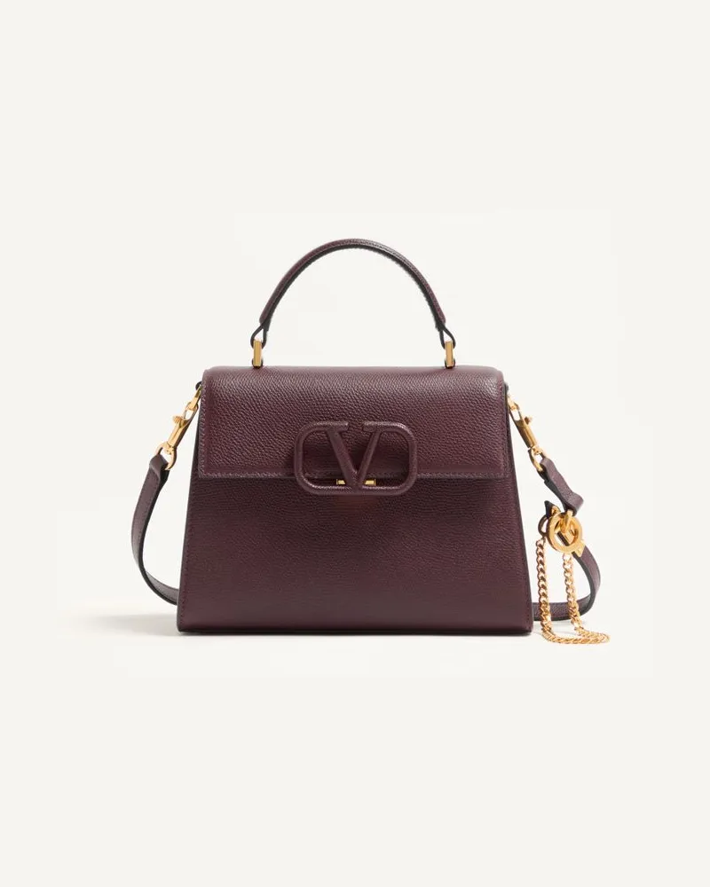 Valentino Garavani Kleine Handtasche Vsling Aus Gekörntem Kalbsleder Frau RUBIN Rubin