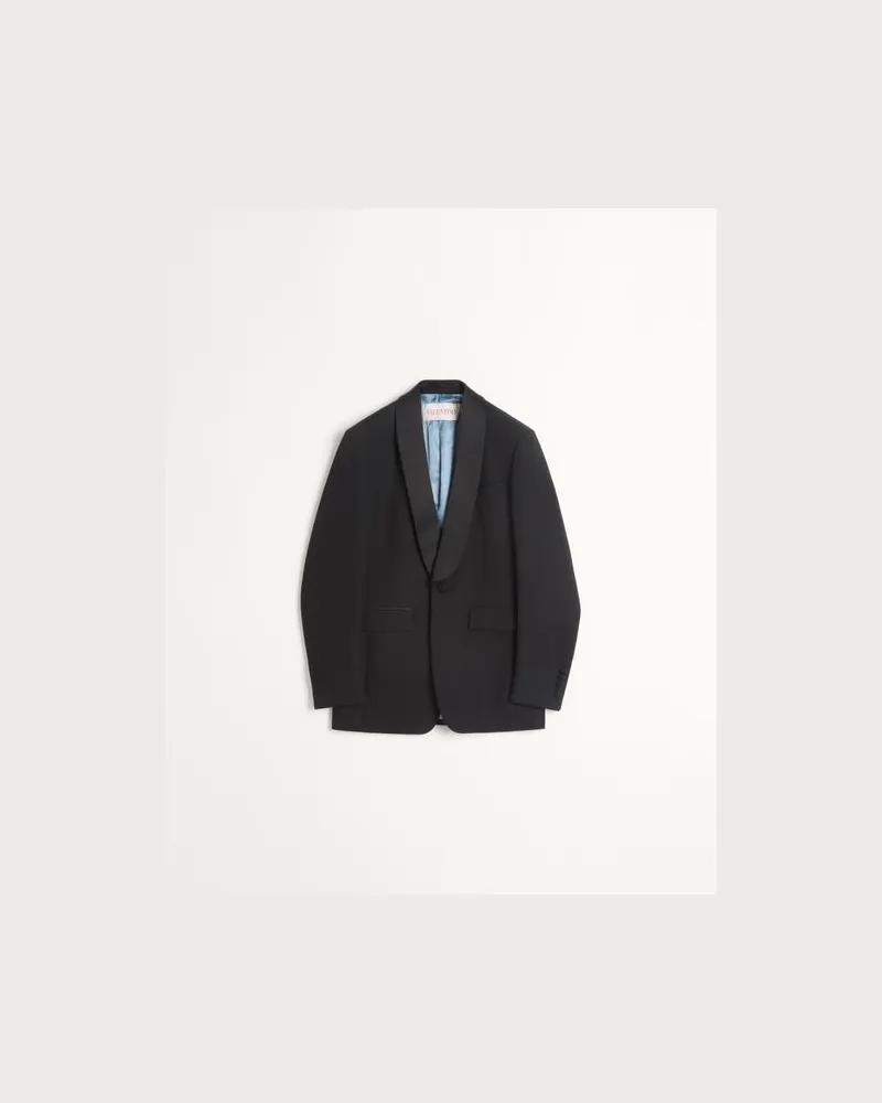 Valentino Garavani Smokingjacke Aus Wolle Mann SCHWARZ Schwarz