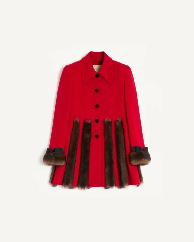 Valentino Garavani Cabanjacke Aus Double Cashmere Frau PARIS Paris