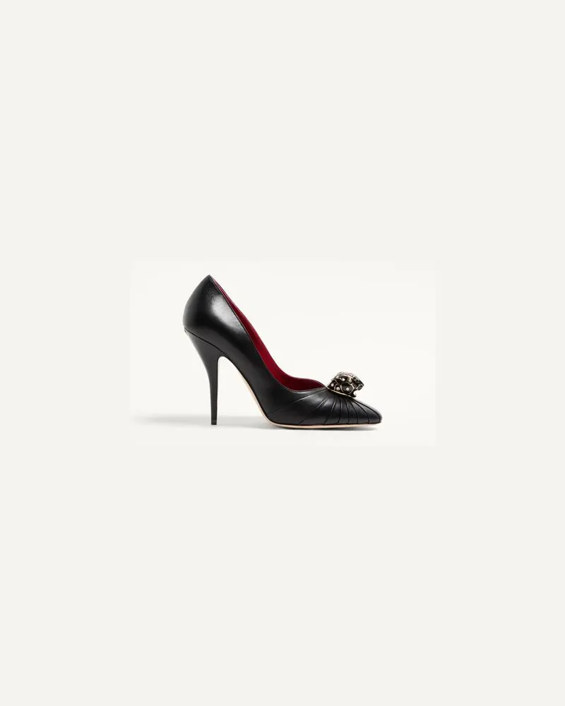 Valentino Garavani Panthea Pumps aus Ziegenleder 105 mm Frau SCHWARZ Schwarz