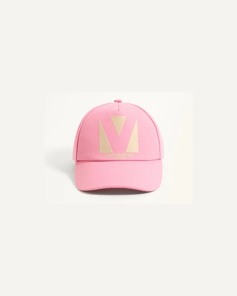Valentino Garavani Chez Valentino Basecap Aus Baumwolle Frau ALTROSA/BUTTER Altrosa