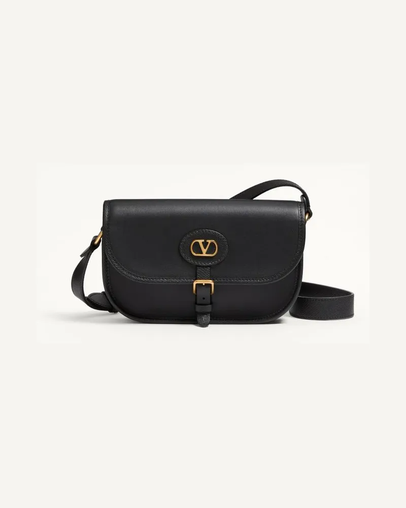Valentino Garavani Kleine Valentino Garavani Antibes Schultertasche aus Kalbsleder Mann SCHWARZ Schwarz