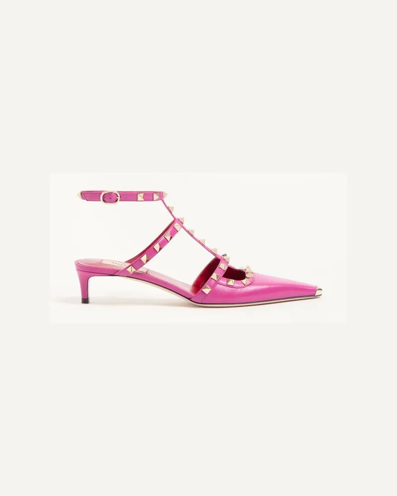 Valentino Garavani Rockstud Pumps Aus Ziegenleder 40 Mm Frau FUCHSIE Fuchsie