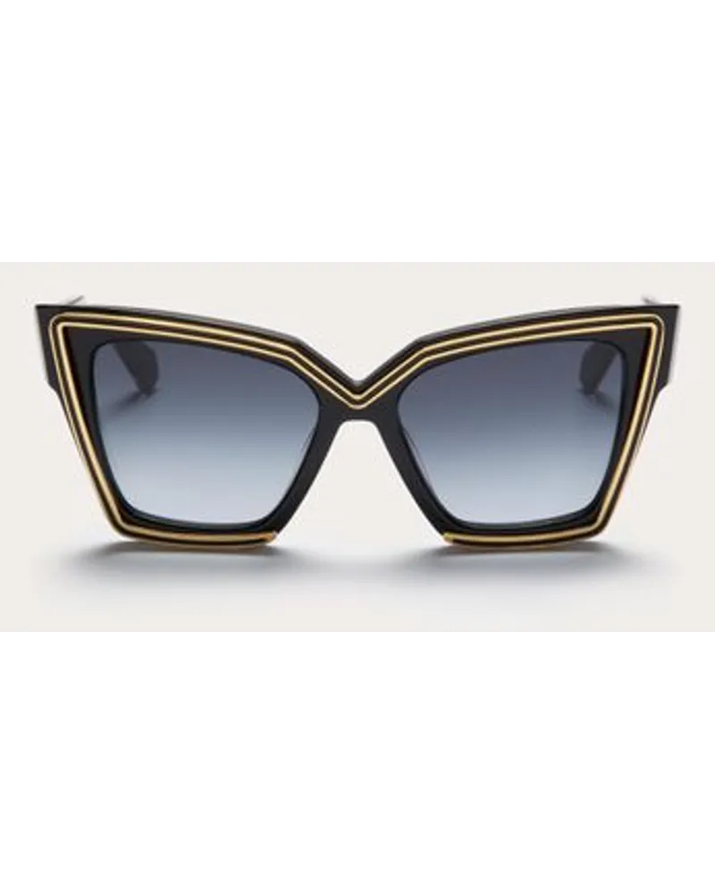 Valentino Garavani V – GRACE“ OVERSIZE CAT-EYE-RAHMEN aus ACETAT mit TITANDETAILS Frau Schwarz