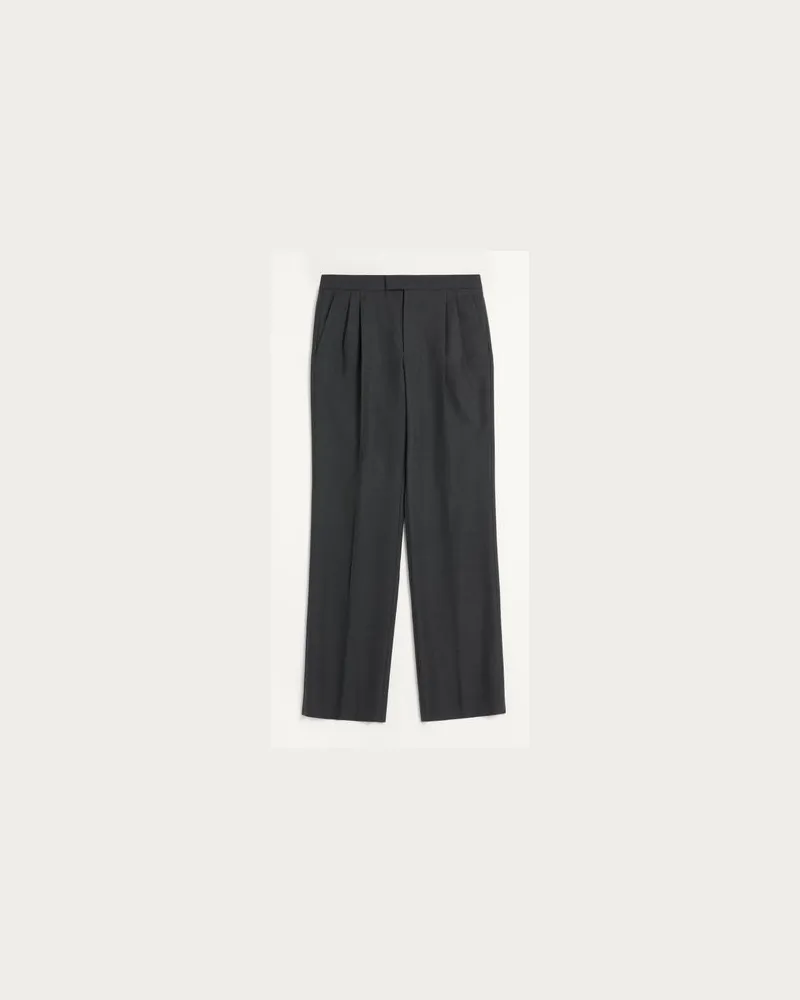 Valentino Garavani Hose Aus Wollgabardine Mann ANTHRAZIT Anthrazit