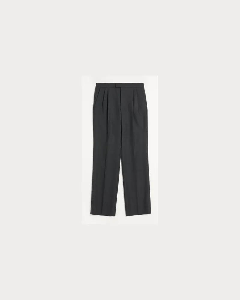 Valentino Garavani Hose Aus Wollgabardine Mann ANTHRAZIT Anthrazit