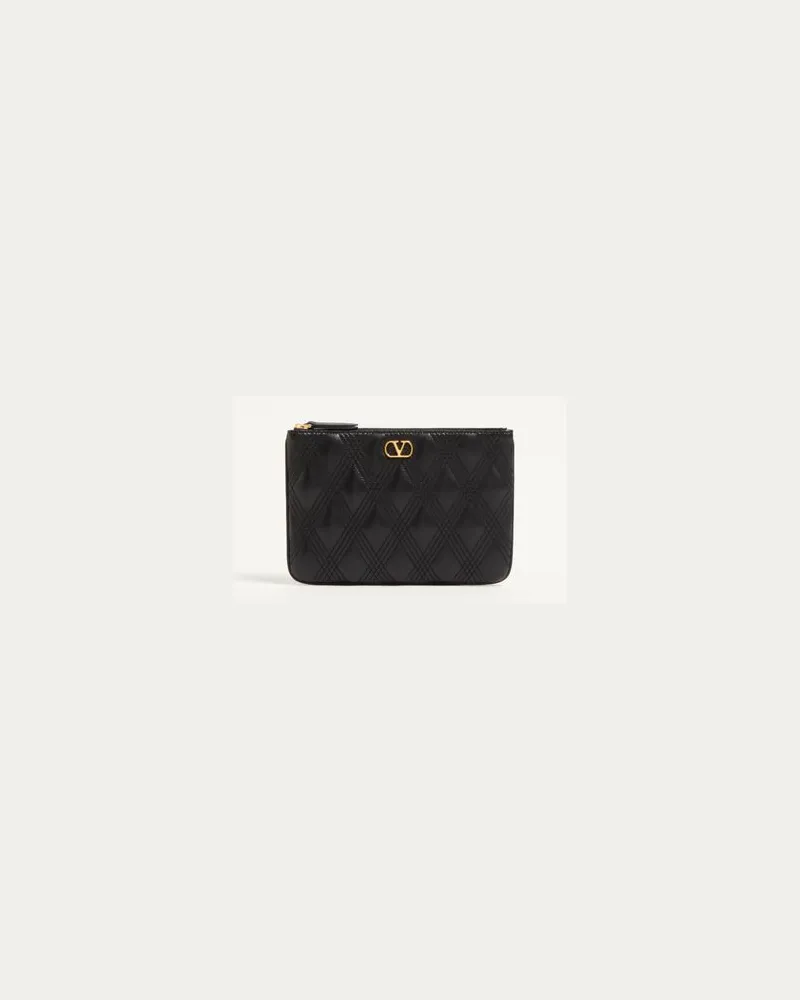 Valentino Garavani Valentino Garavani Quiltie 67 Pochette Aus Gestepptem Nappaleder Frau SCHWARZ Schwarz