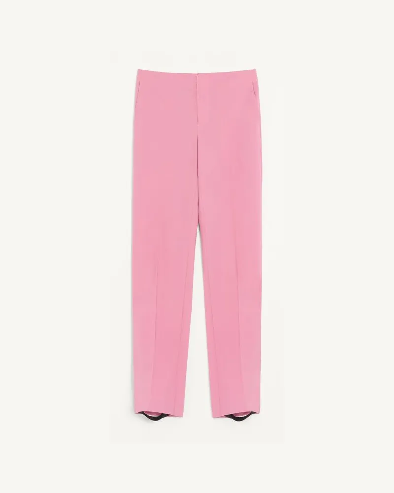 Valentino Garavani Valentino Wollhose Mit Abnehmbaren Stegschlaufen Mann ROSA Rosa