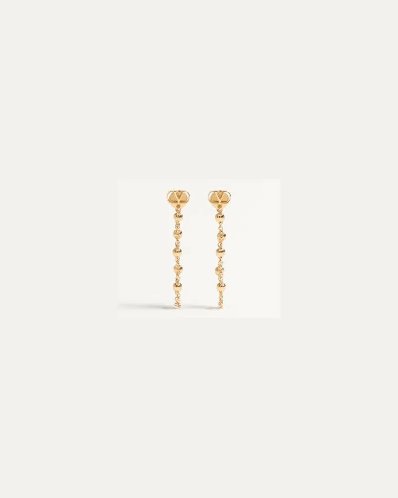 Valentino Garavani Vlogo Signature Ohrringe Aus Metall Frau GOLD Gold