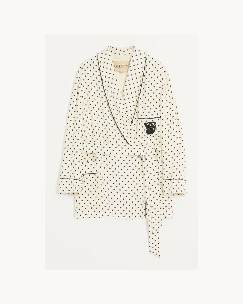 Valentino Garavani Cabanjacke mit Supergran Plusdepois-Print Frau BIRKE/SCHWARZ Birke