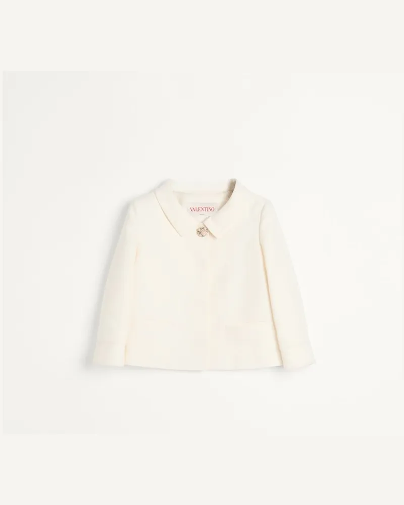 Valentino Garavani Crepe Couture Jacke Frau ELFENBEIN Elfenbein