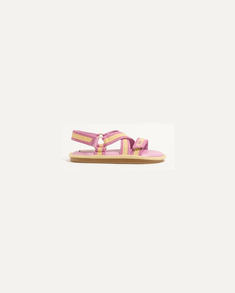 Valentino Garavani LAKE POWELL SANDALEN MIT CROCHET-STICKEREI Frau ROSA Rosa