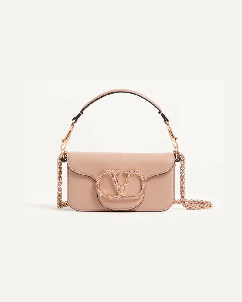 Valentino Garavani Kleine Schultertasche Valentino Garavani Locò Mit Schmuck-Logo Frau ROSE CANNELLE Rose