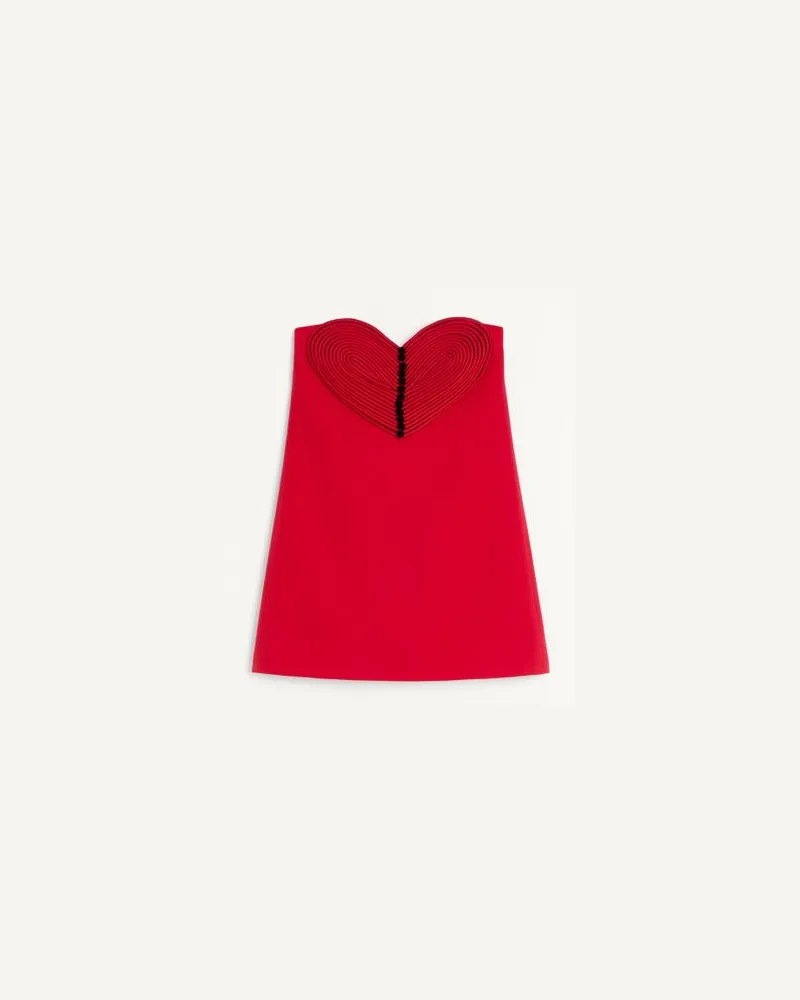 Valentino Garavani Besticktes Kurzes Crepe Couture Kleid Frau PARIS Paris