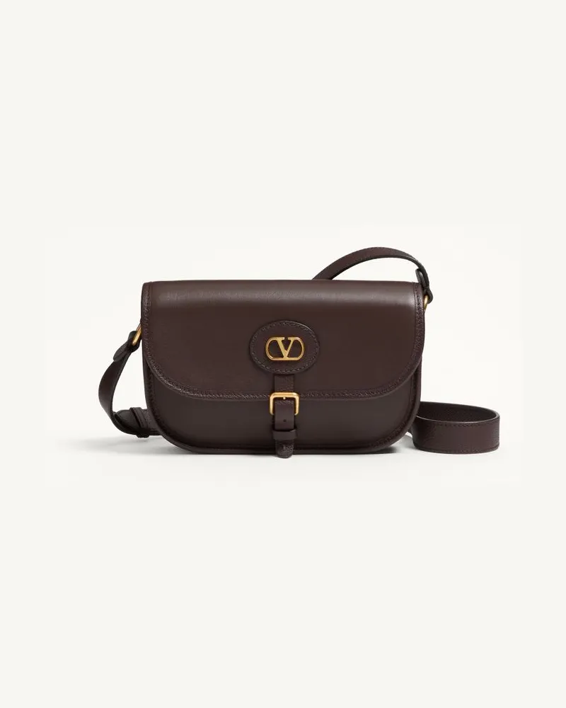 Valentino Garavani Kleine Valentino Garavani Antibes Schultertasche Aus Kalbsleder Mann OAK BROWN Oak