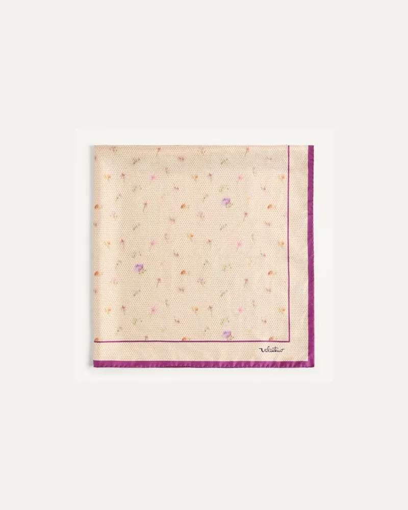 Valentino Garavani PAPIER FLORAL SEIDENSCHAL Frau BUTTER/MULTICOLOR Butter