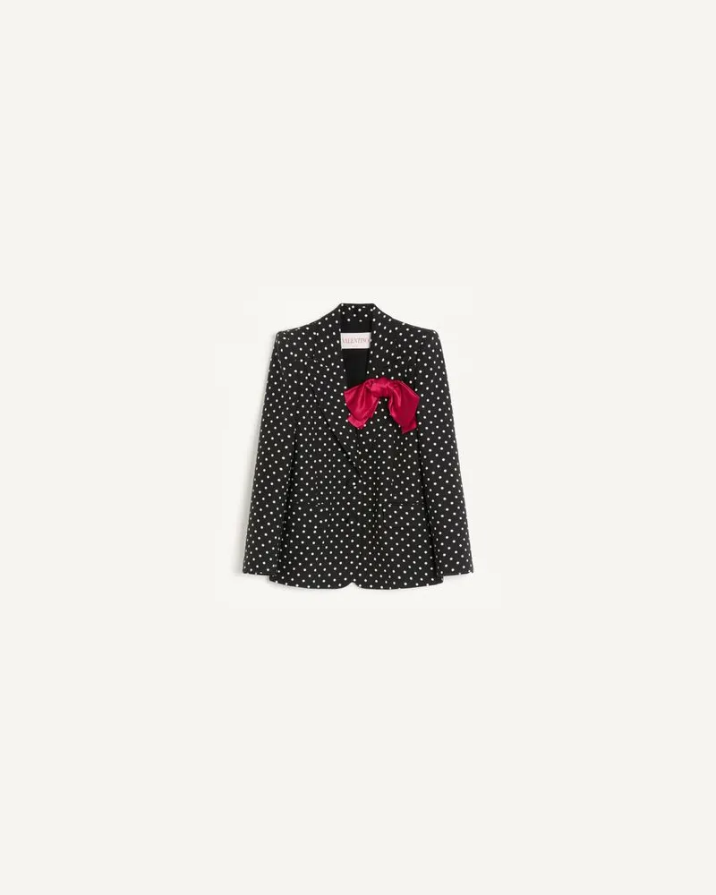Valentino Garavani Jacke Mit Supergran Plusdepois Print Frau SCHWARZ/BIRKE Schwarz