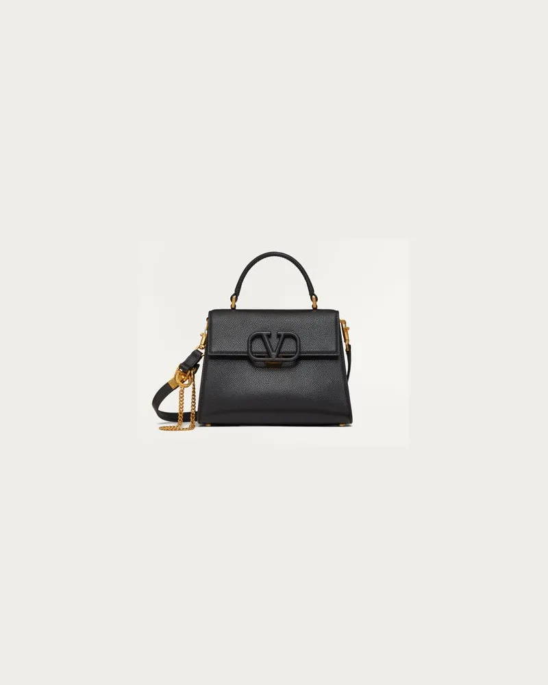 Valentino Garavani Kleine Handtasche Vsling Aus Gekörntem Kalbsleder Frau SCHWARZ Schwarz