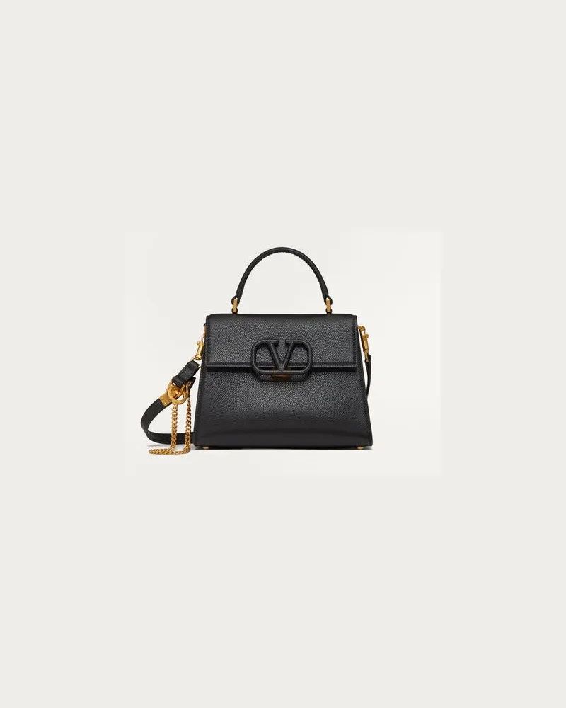 Valentino Garavani Kleine Handtasche Vsling Aus Gekörntem Kalbsleder Frau SCHWARZ Schwarz