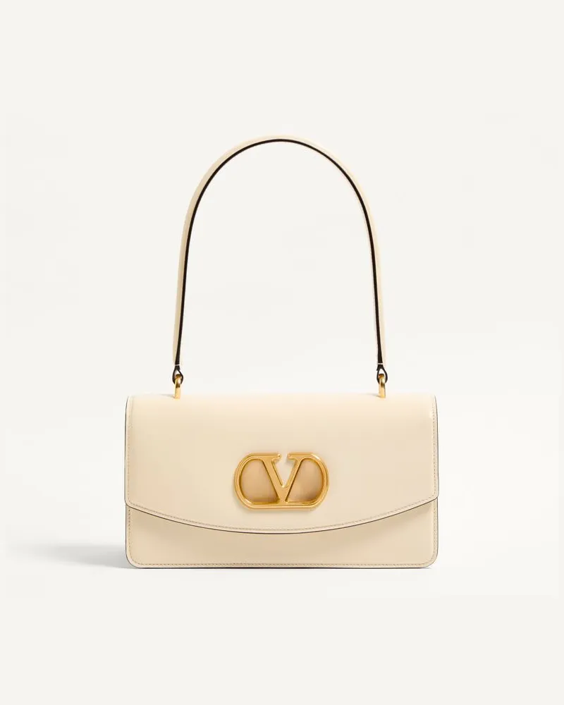 Valentino Garavani Valentino Garavani Vain Tasche Mit Henkel Aus Glänzendem Kalbsleder Frau BUTTER Butter