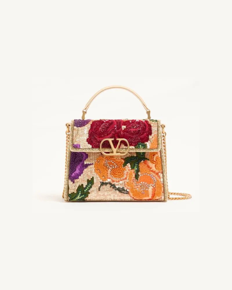 Valentino Garavani GARAVANI VSLING MINI-HANDTASCHE MIT STICKEREI Frau MULTICOLOR Multicolor