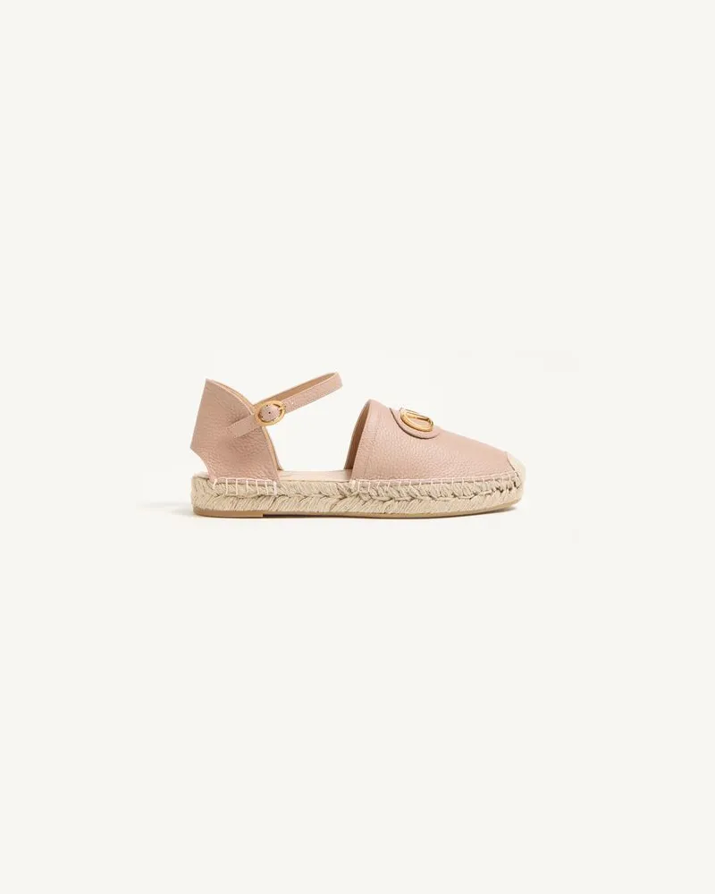 Valentino Garavani Vlogo Signature Ballerinas Aus Laminiertem Kalbsleder 25 Mm Frau ROSE CANNELLE Rose