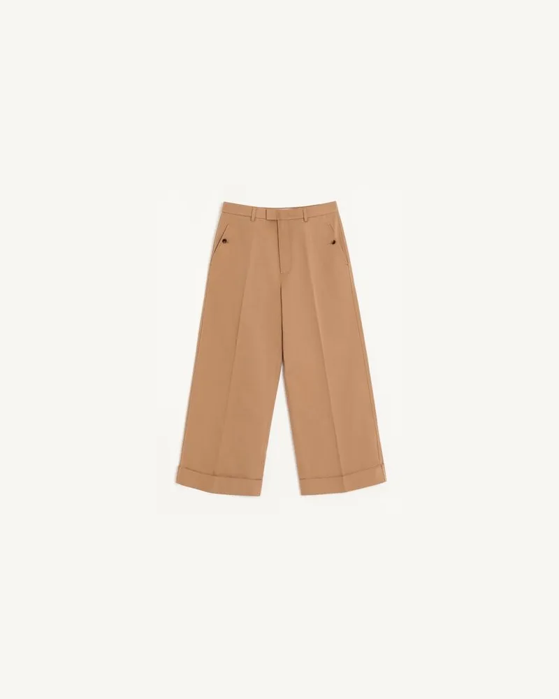 Valentino Garavani Hose Aus Baumwollgabardine Mann LIGHT CAMEL Light