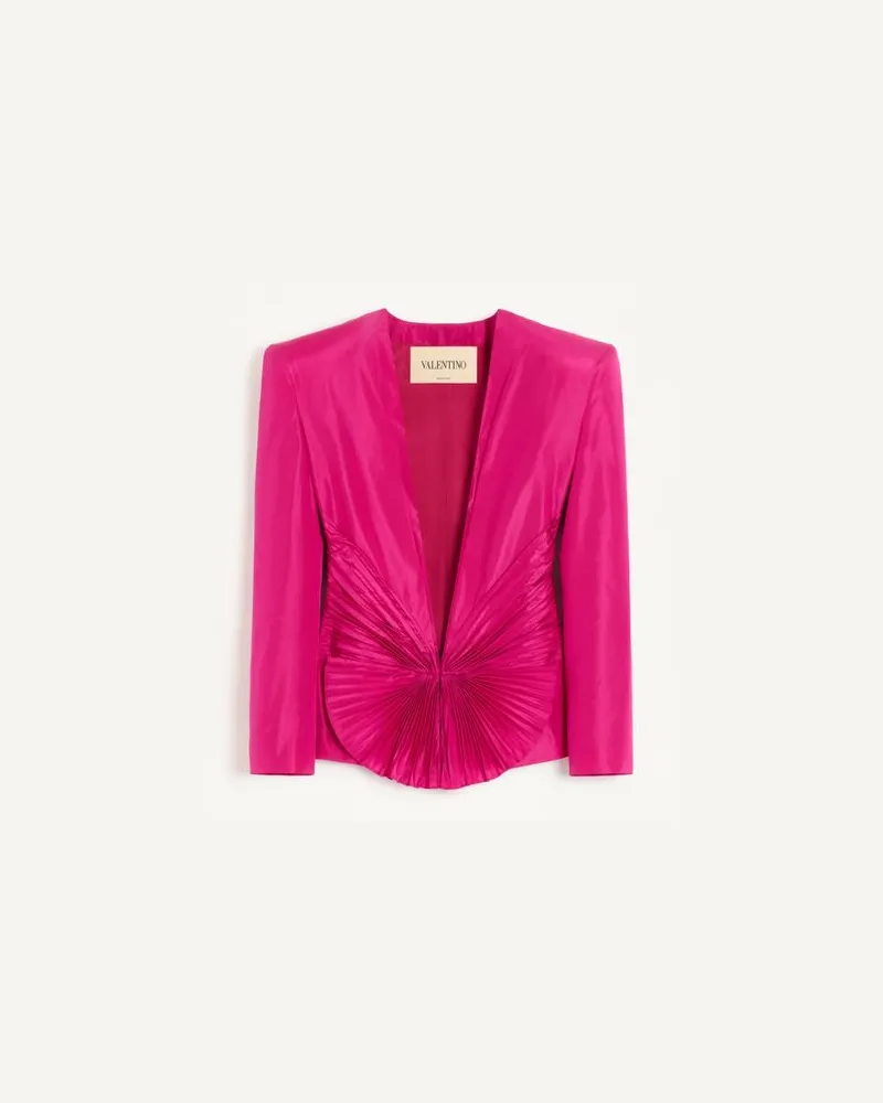 Valentino Garavani Taftjacke Frau FUCHSIE Fuchsie