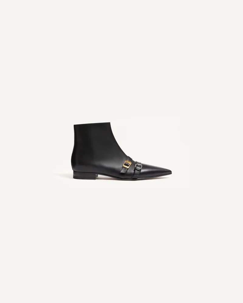 Valentino Garavani Mockers Stiefeletten aus Kalbsleder Mann SCHWARZ Schwarz