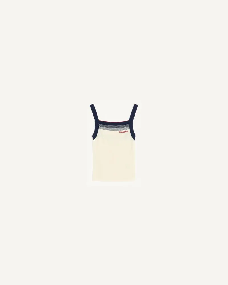 Valentino Garavani Top Aus Wolle Frau BIRKE/MARINEBLAU Birke