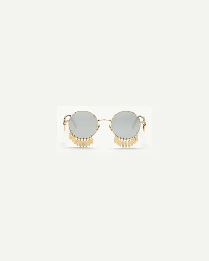 Valentino Garavani Runde Metallfassung unisex GOLD/SILBER Gold