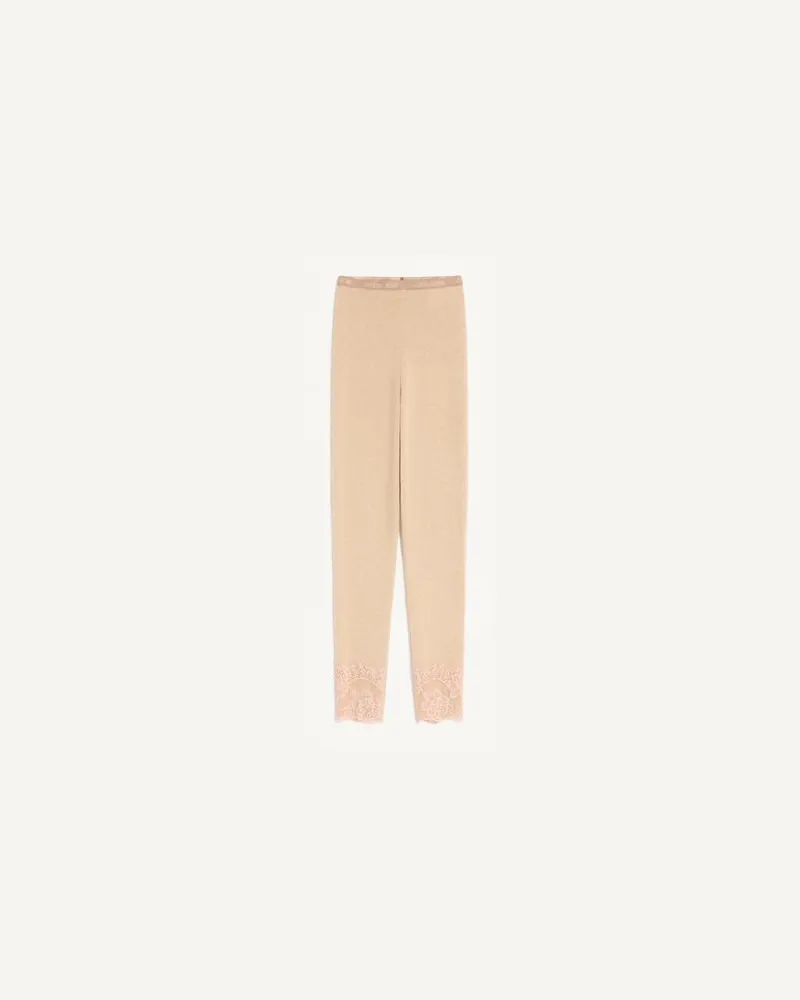 Valentino Garavani Leggings aus Kaschmir Frau ALABASTER Alabaster