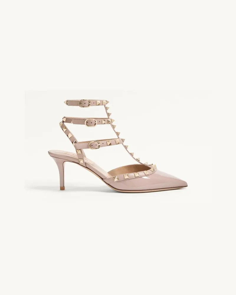Valentino Garavani Riemchen-Pumps Rockstud 65 Mm Frau POUDRE Poudre
